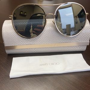 Jimmy Choo gold sunglasses